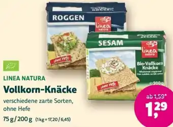 Biomarkt LINEA NATURA Vollkorn-Knäcke Angebot