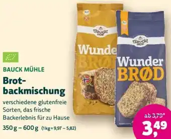 Biomarkt BAUCK MÜHLE Brotbackmischung Angebot