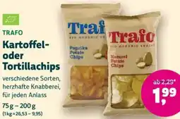 Biomarkt TRAFO Kartoffel oder Tortillachips Angebot