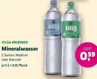 Biomarkt VILSA BRUNNEN Mineralwasser Angebot