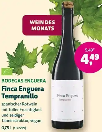 Biomarkt BODEGAS ENGUERA Finca Enguera Tempranillo Angebot