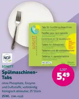 Biomarkt SONETT Spülmaschinen Tabs Angebot