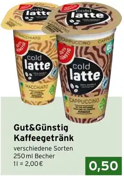 CAP Markt Gut&Günstig Kaffeegetränk Angebot