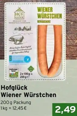 CAP Markt Hofglück Wiener Würstchen Angebot