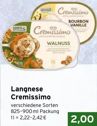 CAP Markt Langnese Cremissimo Angebot