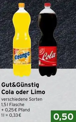 CAP Markt Gut&Günstig Cola oder Limo Angebot