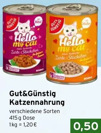 CAP Markt Gut&Günstig Katzennahrung Angebot