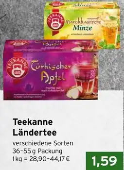 CAP Markt Teekanne Ländertee Angebot