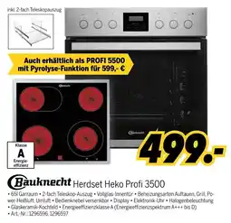 MEDIMAX Bauknecht Herdset Heko Profi 3500 Angebot