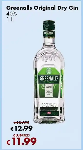 Travel Free Greenalls Original Dry Gin Angebot