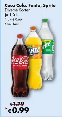 Travel Free Coca Cola, Fanta, Sprite Angebot