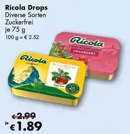 Travel Free Ricola Drops Angebot