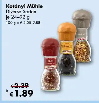 Travel Free Kotányi Mühle Angebot