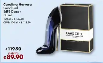 Travel Free Carolina Herrera Good Girl EdPS Damen Angebot