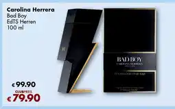 Travel Free Carolina Herrera Bad Boy EdTS Herren 100 ml Angebot