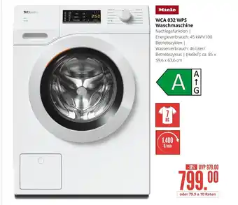 Hirsch und Ille Miele WCA 032 WPS Waschmaschine Angebot