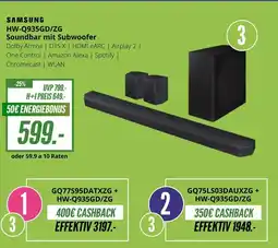 Hirsch und Ille SAMSUNG Soundbar mit Subwoofer HW-Q935GD/ZG Angebot