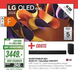 Hirsch und Ille LG OLED77G48LW.AEU OLED-TV + Soundbar DSG10TY Angebot