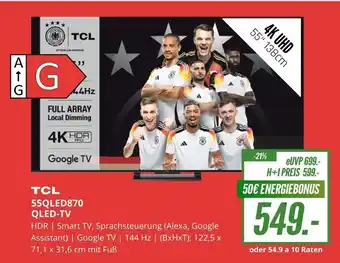 Hirsch und Ille TCL QLED-TV 55QLED870 Angebot