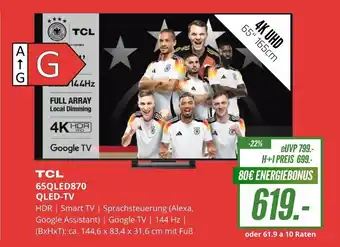 Hirsch und Ille TCL 65QLED870 QLED-TV Angebot