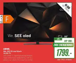 Hirsch und Ille LOEWE. We. SEE 55 coal black OLED-TV Angebot