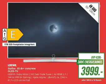 Hirsch und Ille LOEWE. Stellar. 55 dr+ concrete OLED-TV Angebot