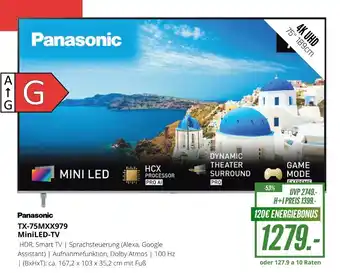 Hirsch und Ille Panasonic MiniLED-TV TX-75MXX979 Angebot