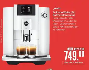 Hirsch und Ille jura E6 Piano White (EC) Kaffeevollautomat Angebot