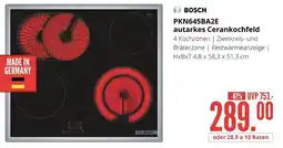 Hirsch und Ille BOSCH autarkes Cerankochfeld PKN645BA2E Angebot