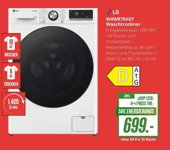 Hirsch und Ille LG W4WR70X6Y Waschtrockner Angebot