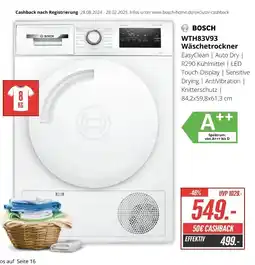 Hirsch und Ille BOSCH WTH83V93 Wäschetrockner Angebot