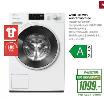 Hirsch und Ille Miele Waschmaschine WWD 380 WPS Angebot