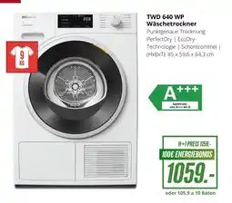 Hirsch und Ille Miele Wäschetrockner TWD 640 WP Angebot