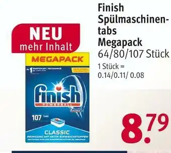 Rossmann Finish spülmaschinentabs Angebot