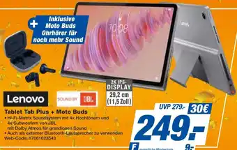 HEM Expert Lenovo Tablet Tab Plus + Moto Buds Angebot