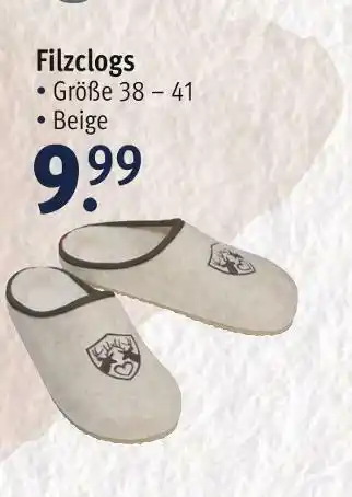 Rossmann Filzclogs Angebot