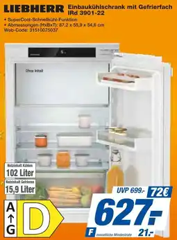 HEM Expert LIEBHERR Einbaukühlschrank mit Gefrierfach IRd 3901-22 Angebot