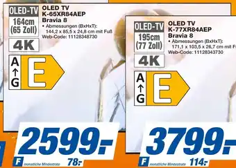 HEM Expert SONY OLED-TV K-65XR84AEP Bravia 8 Angebot