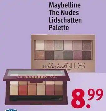 Rossmann Maybelline the nudes lidschatten palette Angebot