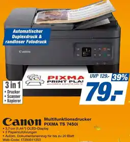 HEM Expert Canon Multifunktionsdrucker PIXMA TS 7450i Angebot