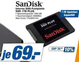 HEM Expert SanDisk Interne SSD-Festplatte SSD 1TB PLUS Angebot