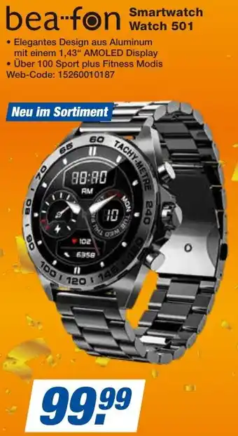 HEM Expert bea-fon Smartwatch Watch 501 Angebot