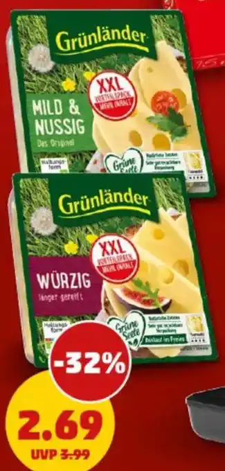 PENNY GRÜNLÄNDER Käsescheiben Angebot