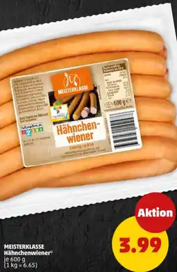 PENNY MEISTERKLASSE Hähnchenwiener Angebot