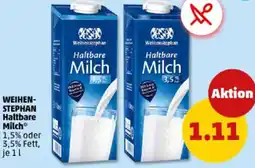 PENNY WEIHENSTEPHAN Haltbare Milch Angebot