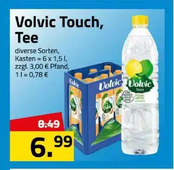 Logo Getränkemarkt Volvic Touch, Tee 6x1,5L Angebot