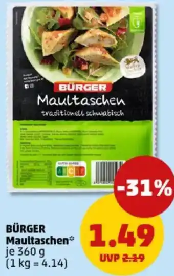 PENNY BÜRGER Maultaschen Angebot