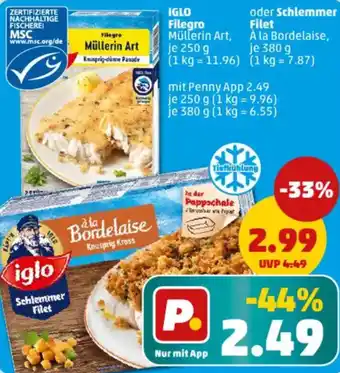 PENNY IGLO Filegro oder Schlemmer Filet Angebot