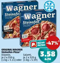 PENNY ORIGINAL WAGNER Steinofen-Pizza Angebot