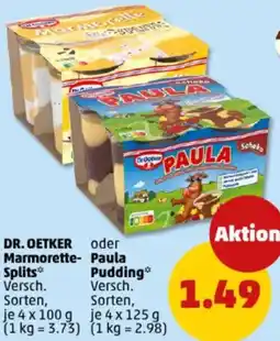 PENNY DR. OETKER Marmorette Splits oder Paula Pudding Angebot